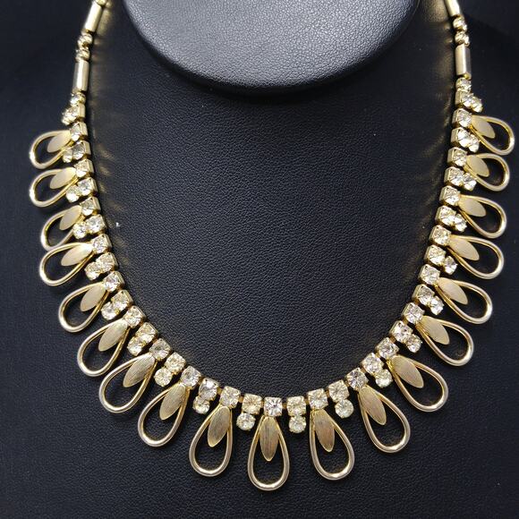 Vintage Sarah Coventry Rhinestone Choker Necklace, 1960s, 17 Inches - Picture 3 of 10